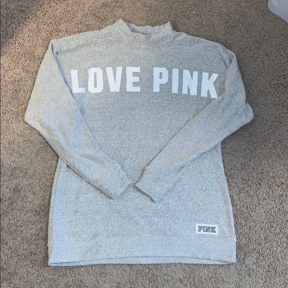 VS Pink Gray Sweater!